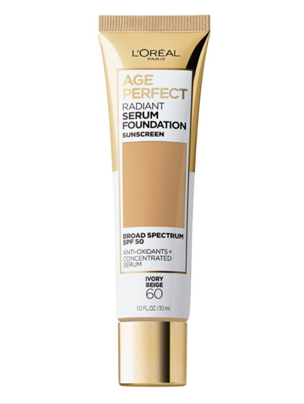 New! L’Oréal Paris Age Perfect Radiant Hydrating Serum Foundation 60 Ivory Beige